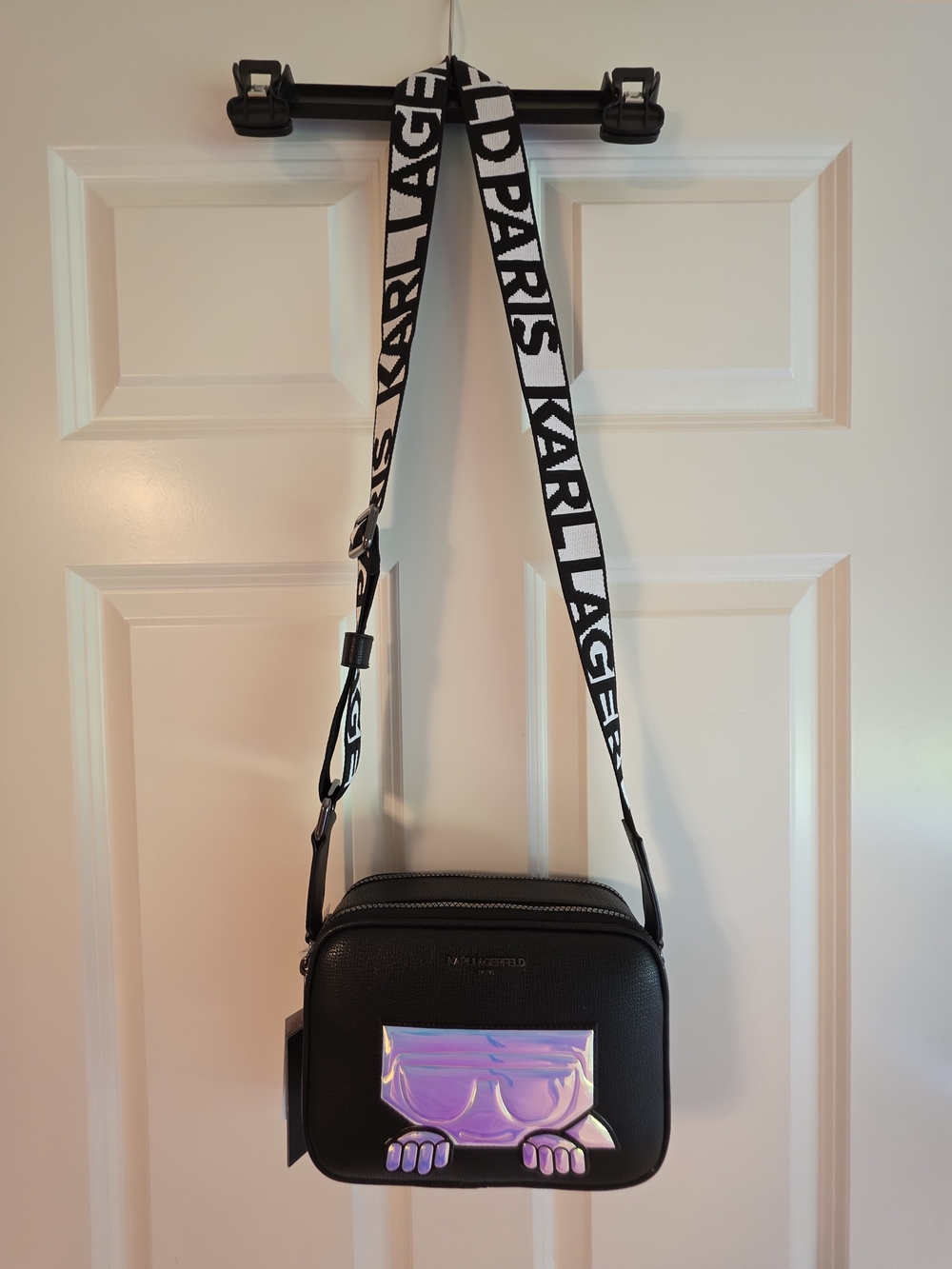 Karl Lagerfeld NWT Maybelle Black Camera Bag Retail$178 - Picture 4 of 5